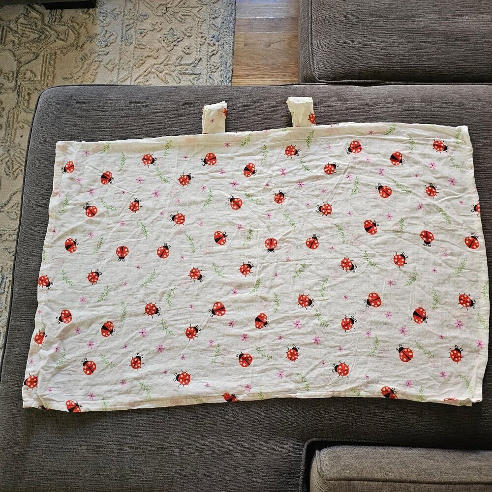 Hi Sprout Breathable Cotton Muslin Canopy Car Seat Cover for Girls and Boys